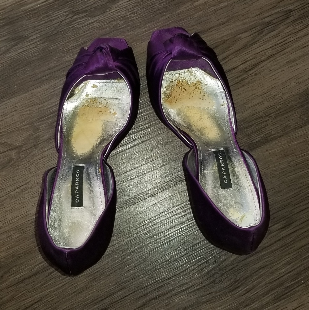 Adriana Silk Amethyst Heels - Picture 6 of 7